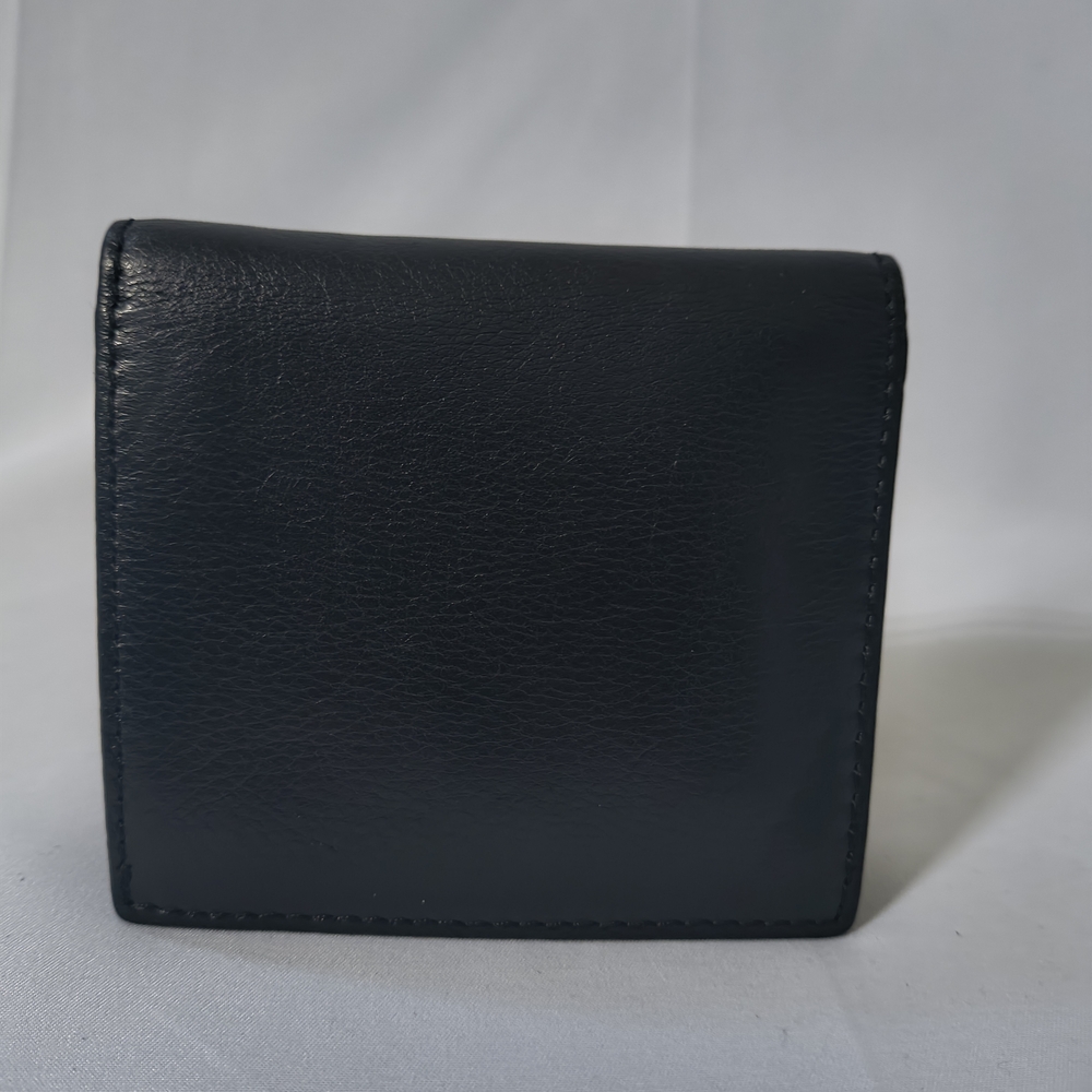Y2K Juicy Couture Genuine Black Leather Wallet with Gold Studs - Picture 3 of 8